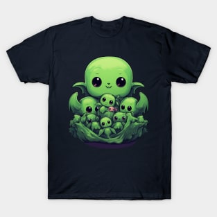 Kawaii Cthulhu and Baby Abominations T-Shirt